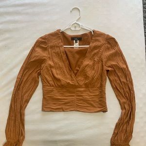 Lulus orange blouse, NWOT